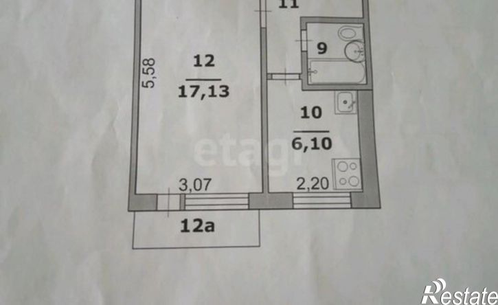 1-комн квартира улица Щорса, 3,  д. 3