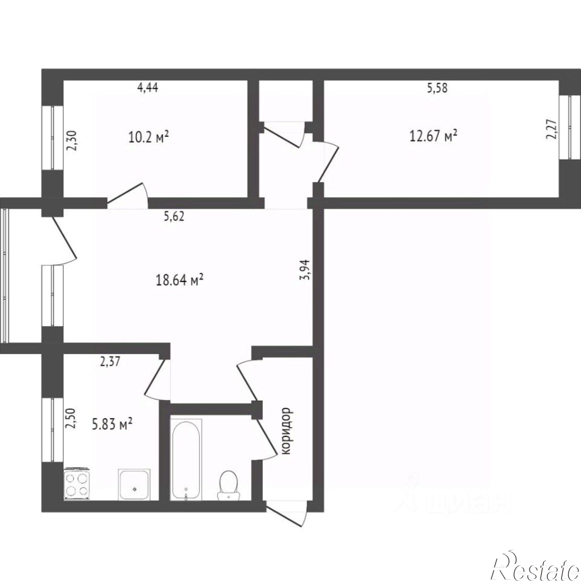 Купить квартиру за 5 100 000 рублей на улица Мичурина, 54