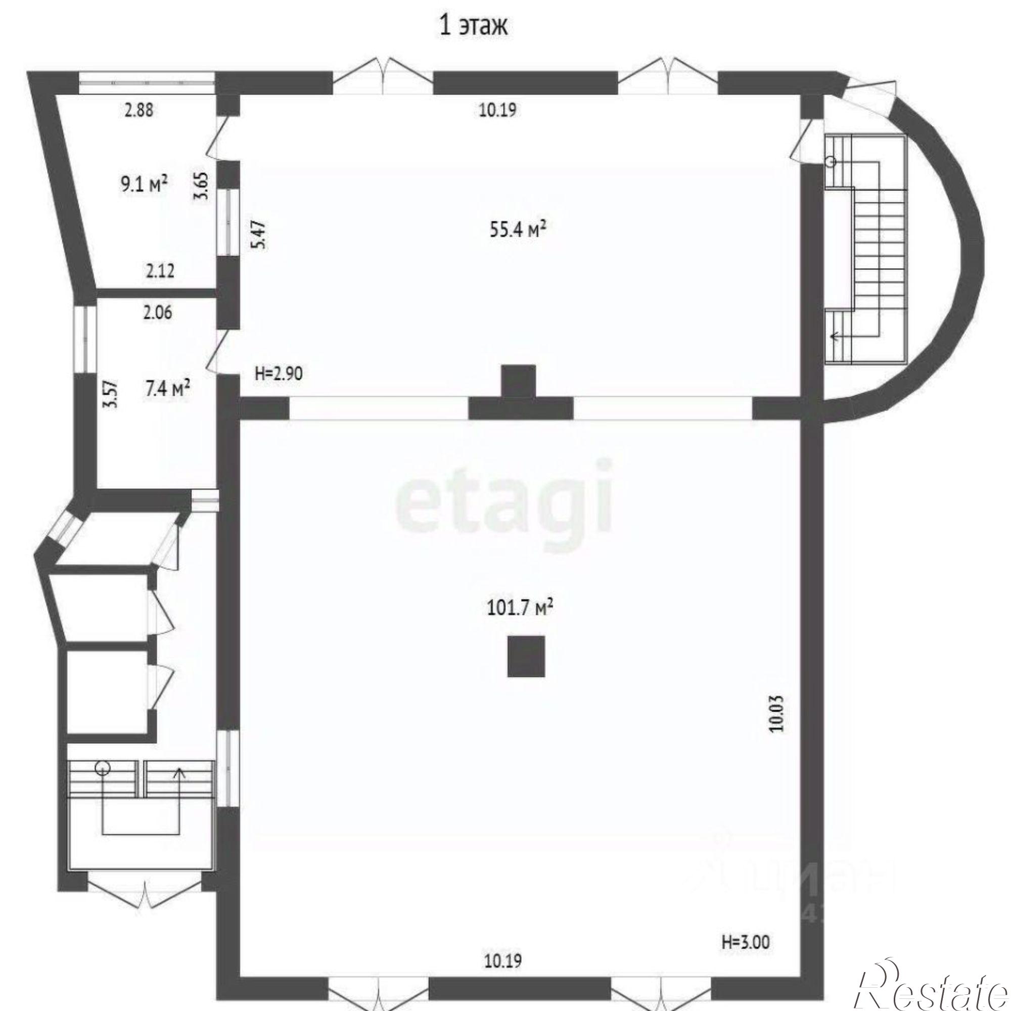 Купить торговое помещение за 36 350 200 рублей на Студенческая улица