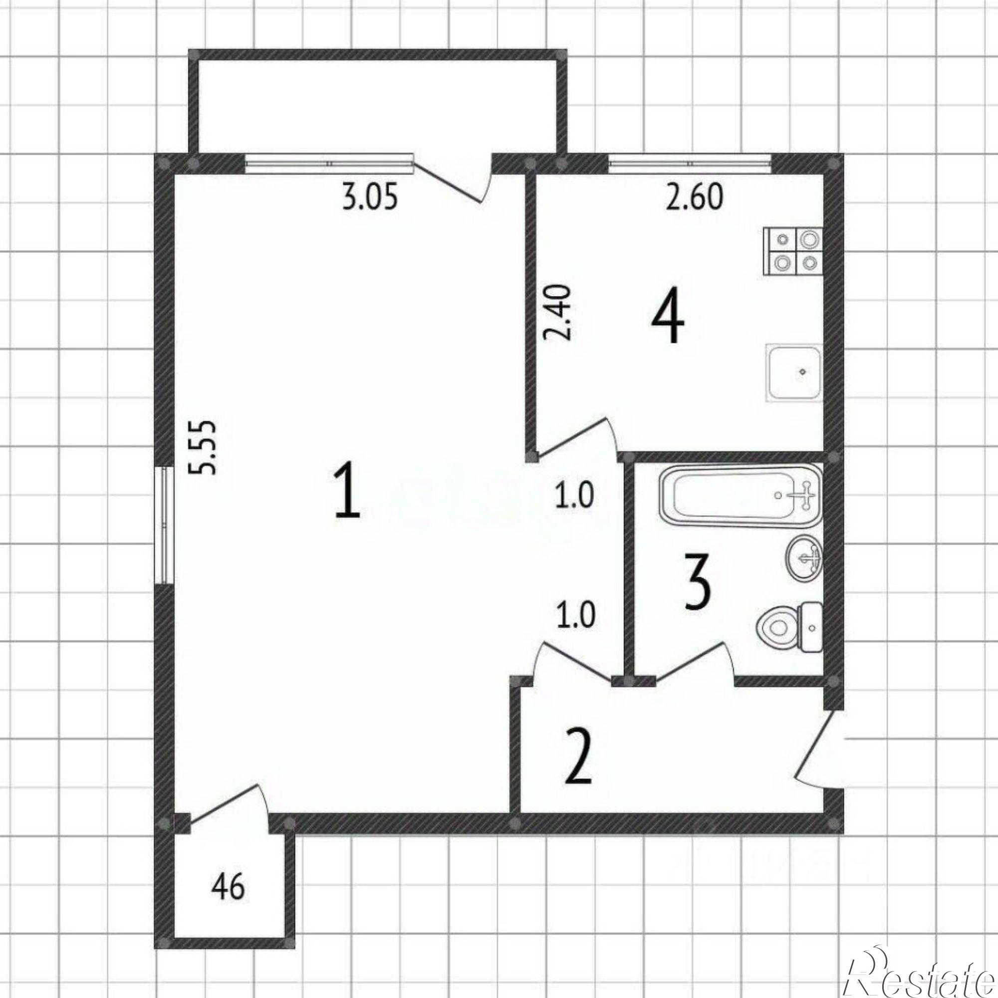 Купить квартиру за 3 500 000 рублей на улица Николая Чумичова, 34