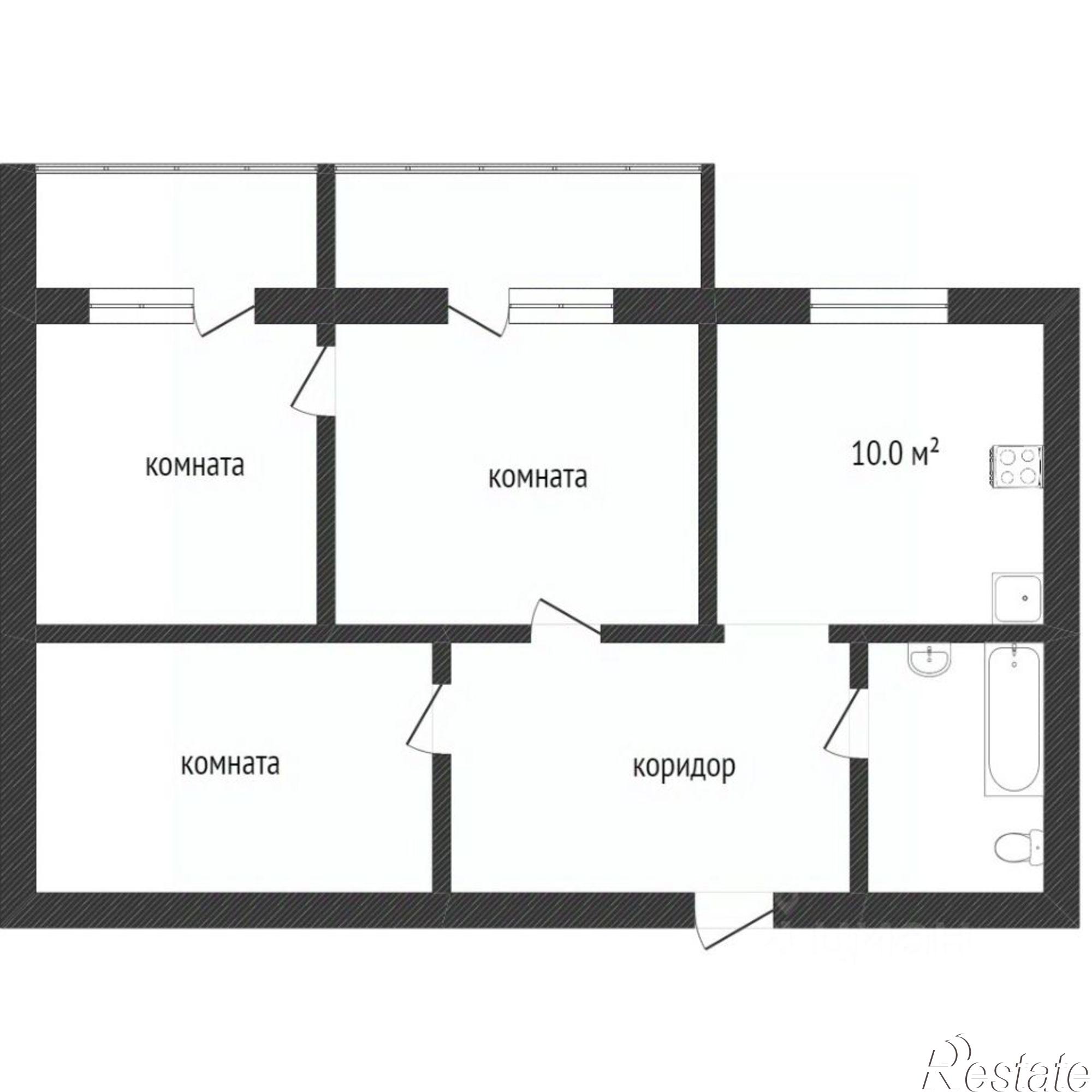 Купить квартиру за 5 550 000 рублей на проспект Богдана Хмельницкого, 38