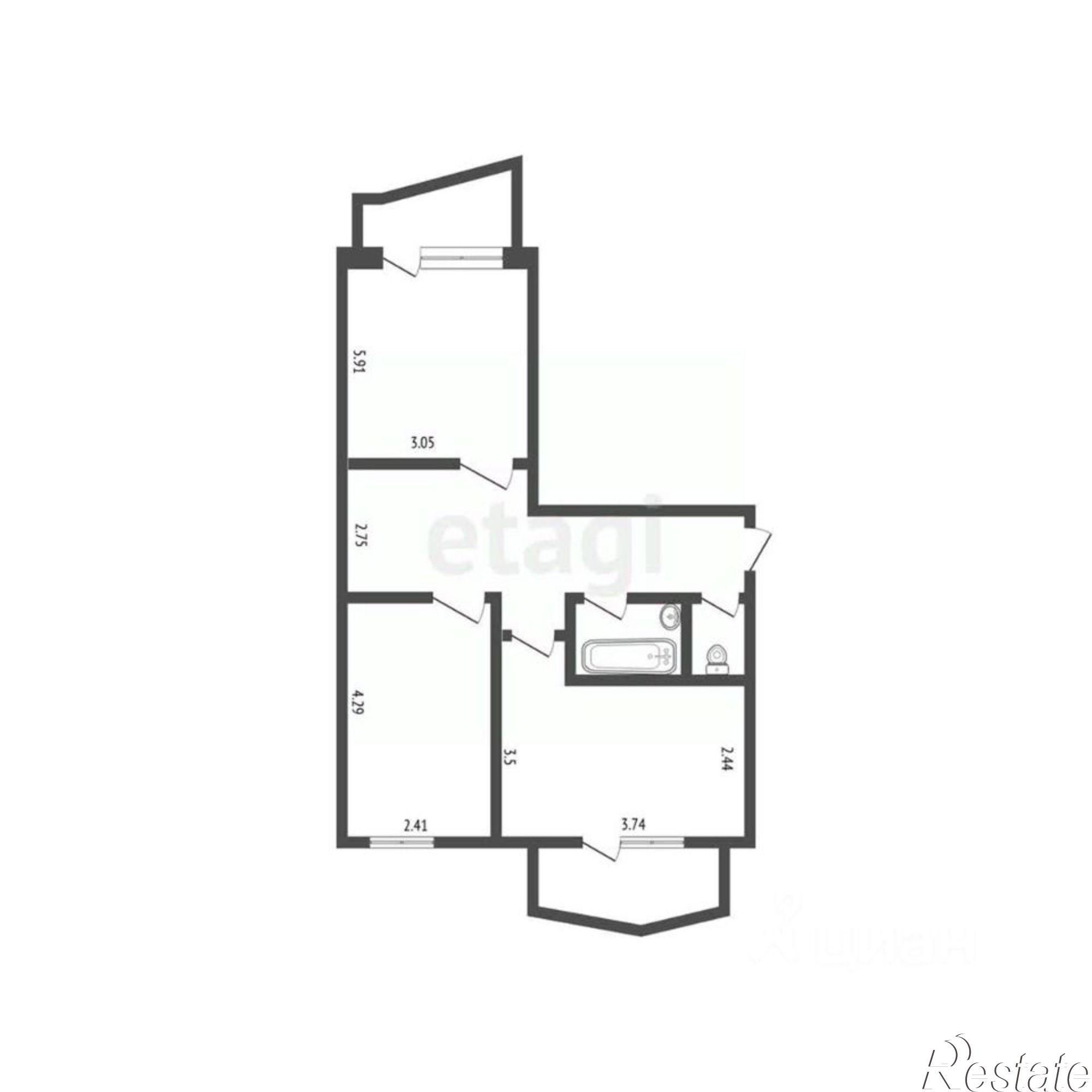 Купить квартиру за 6 500 000 рублей на улица Семашко, 36