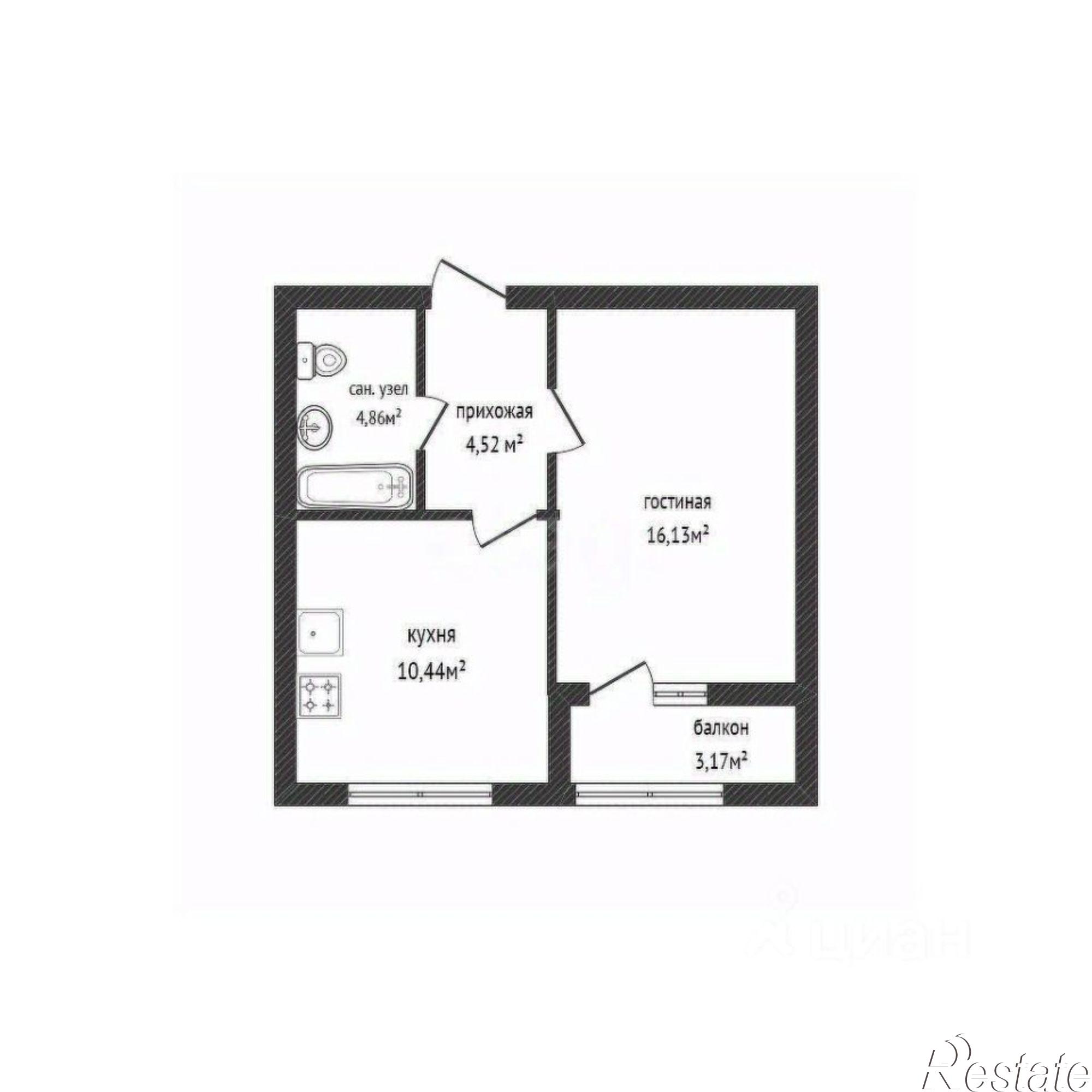 Купить квартиру за 4 650 000 рублей на улица Виктора Лосева, 29