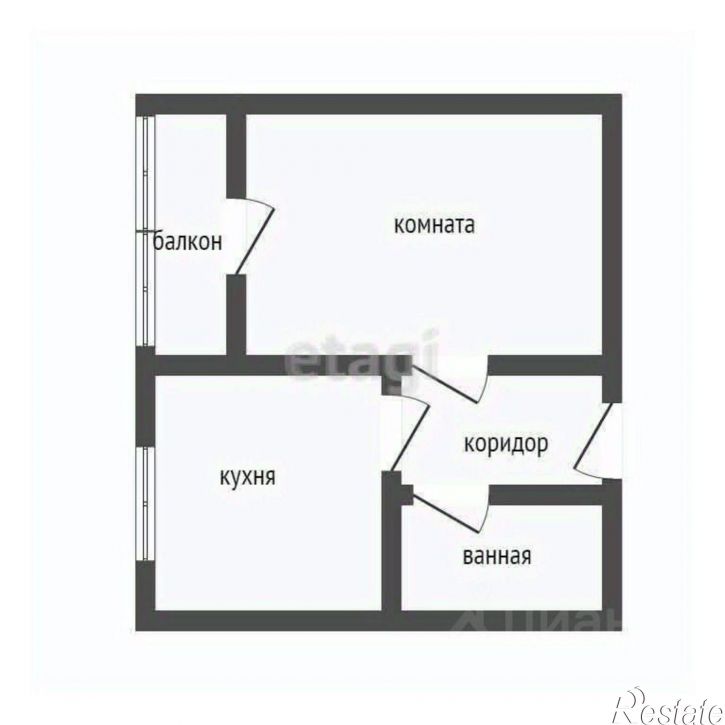 1-комн квартира Каштановая улица, 6,  д. 6