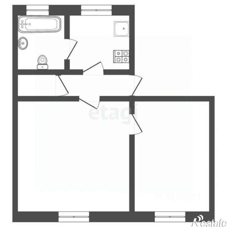 2-комн квартира улица Зелёная Поляна, 8,  д. 8