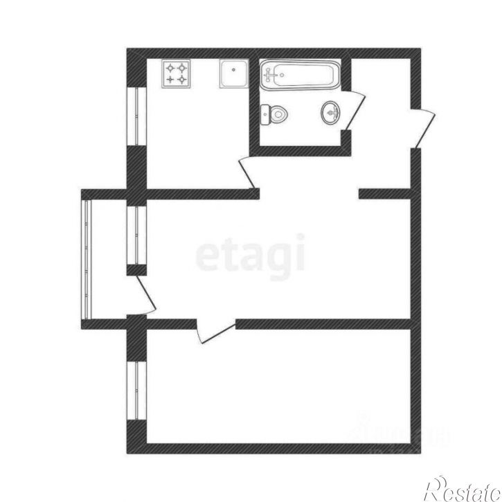 2-комн квартира улица Князя Трубецкого, 50,  д. 50