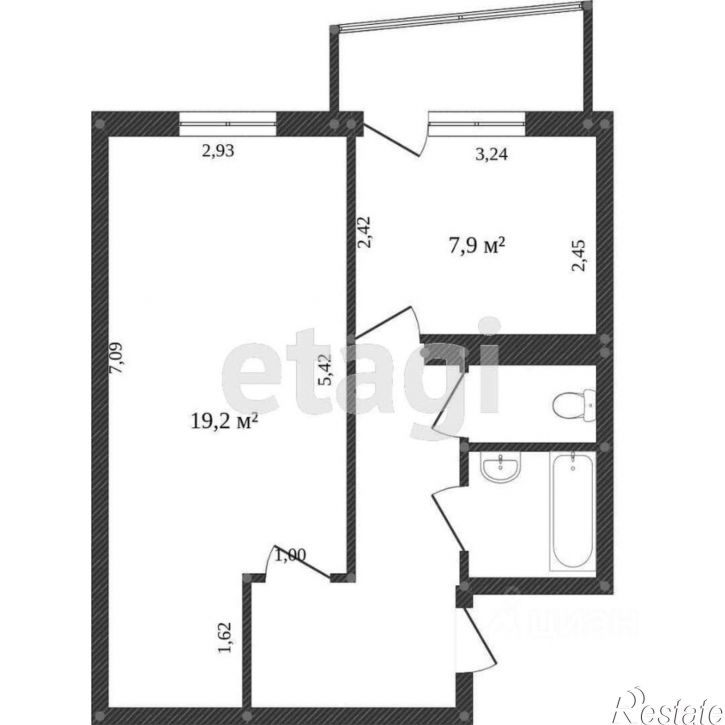 1-комн квартира улица Есенина, 15,  д. 15