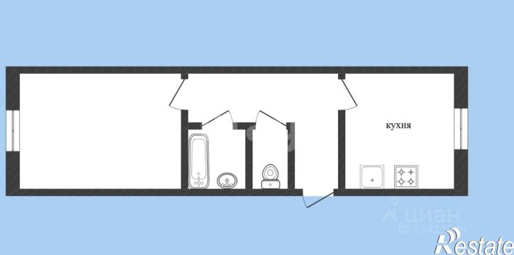 1-комн квартира Парковая улица, 5,  д. 5