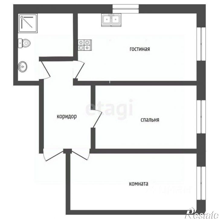 3-комн квартира