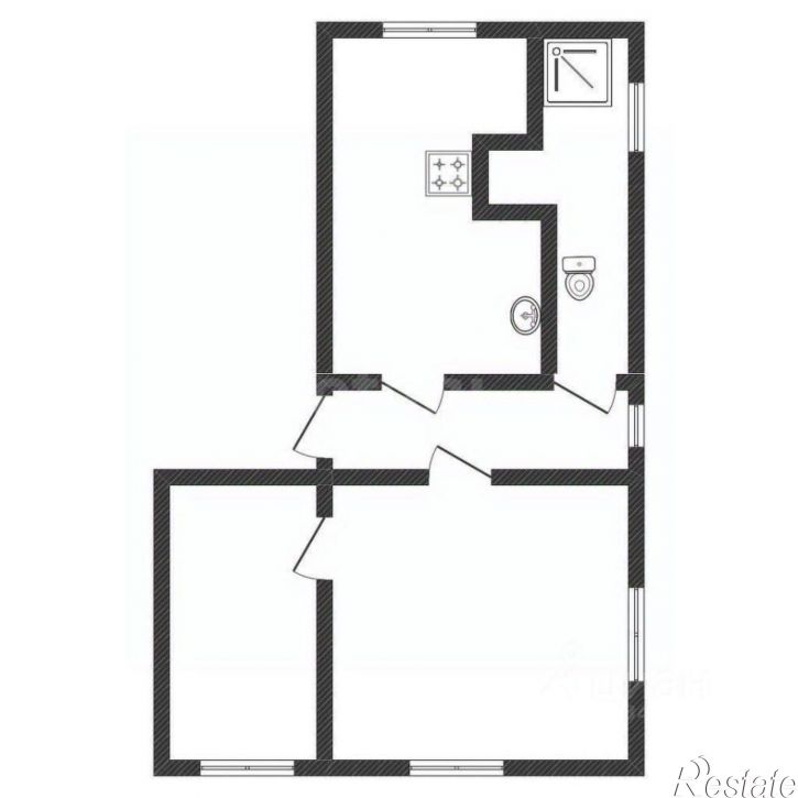 2-комн квартира