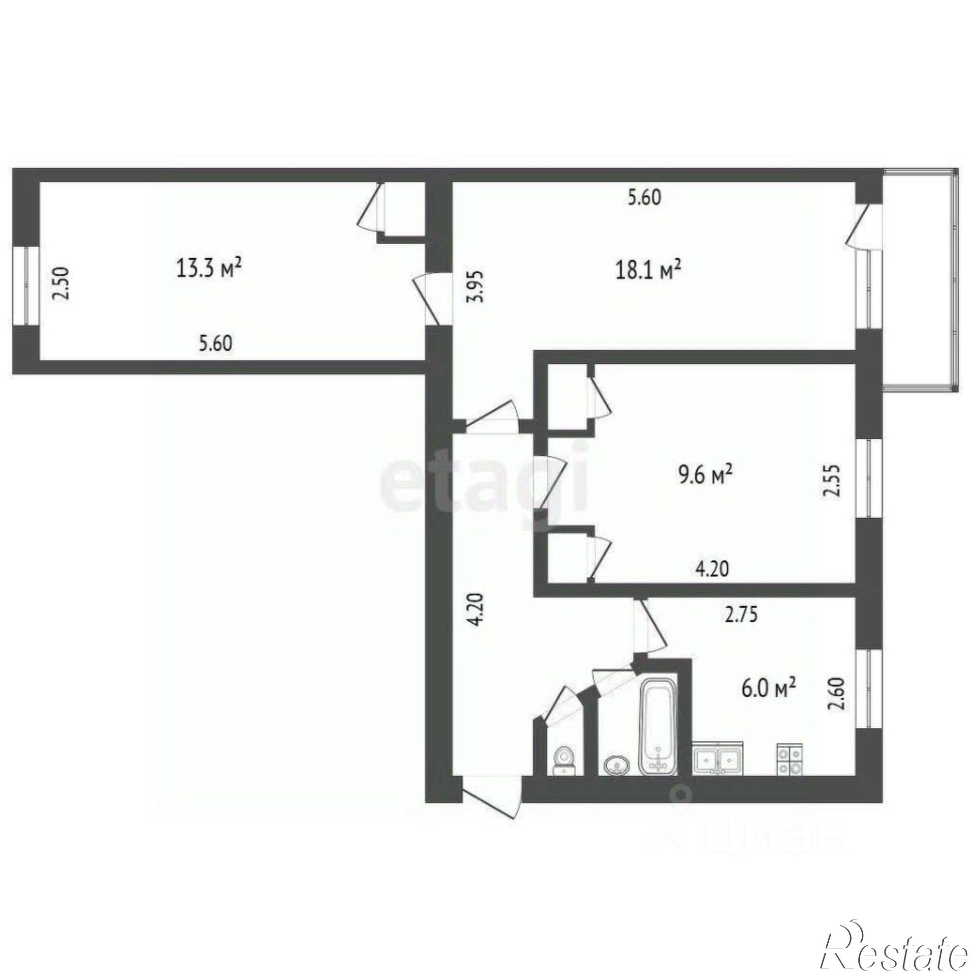 Купить квартиру за 5 400 000 рублей на улица Белгородского Полка, 33