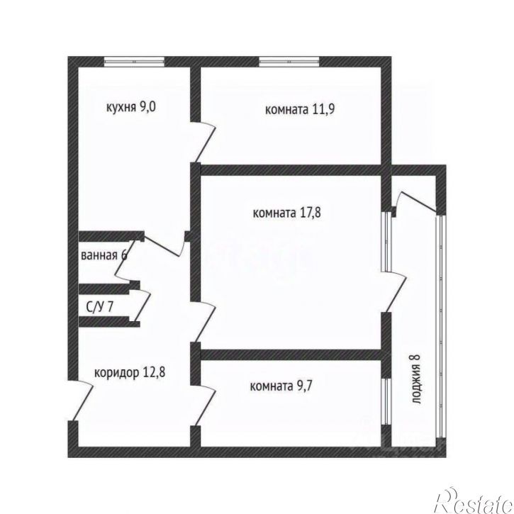 3-комн квартира проспект Ватутина, 11,  д. 11