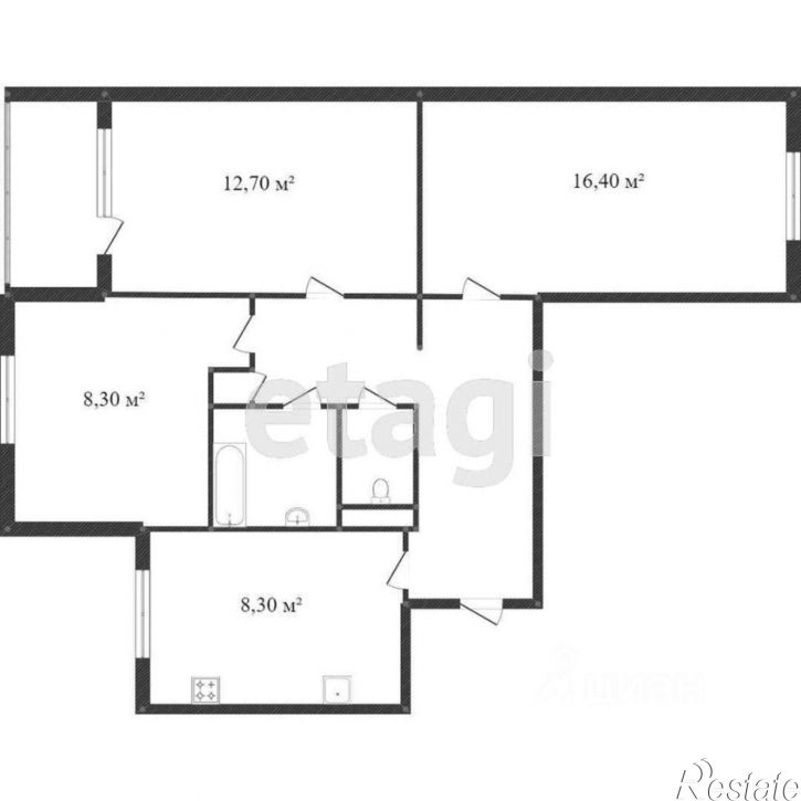 3-комн квартира улица Тельмана, 17,  д. 17