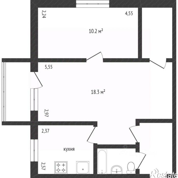 2-комн квартира Народный бульвар, 63А,  д. 63А