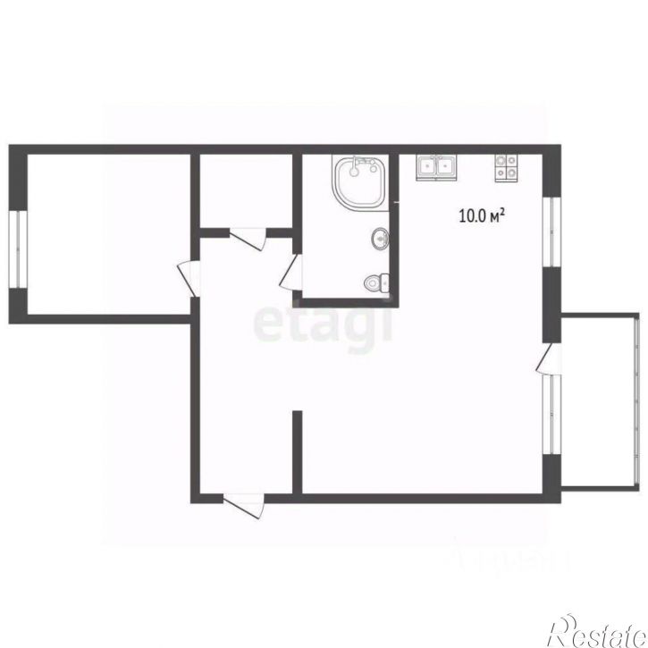 2-комн квартира