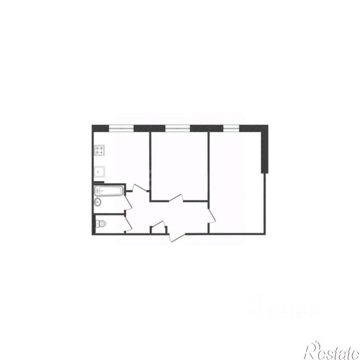 2-комн квартира Левобережная улица, 20,  д. 20