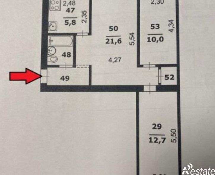 3-комн квартира Студенческая улица, 9,  д. 9