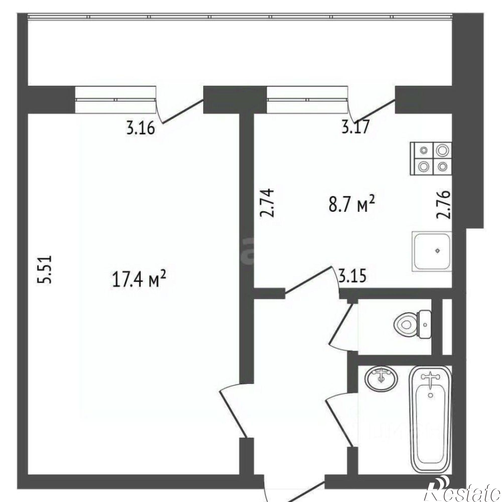 Купить квартиру за 5 100 000 рублей на ул Гостенская, 12