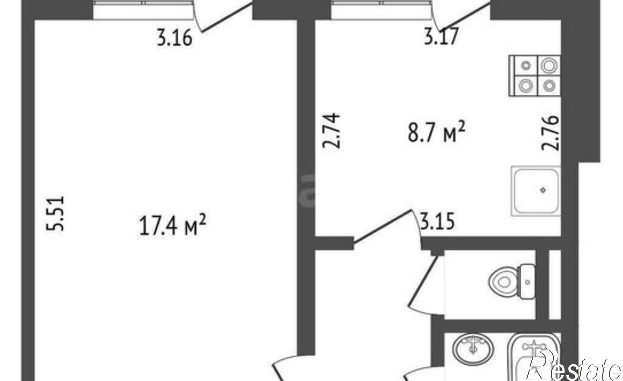 Купить квартиру за 5 100 000 рублей на ул Гостенская, 12