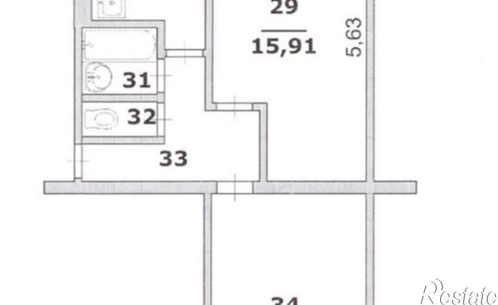 2-комн квартира улица Костюкова, 22,  д. 22