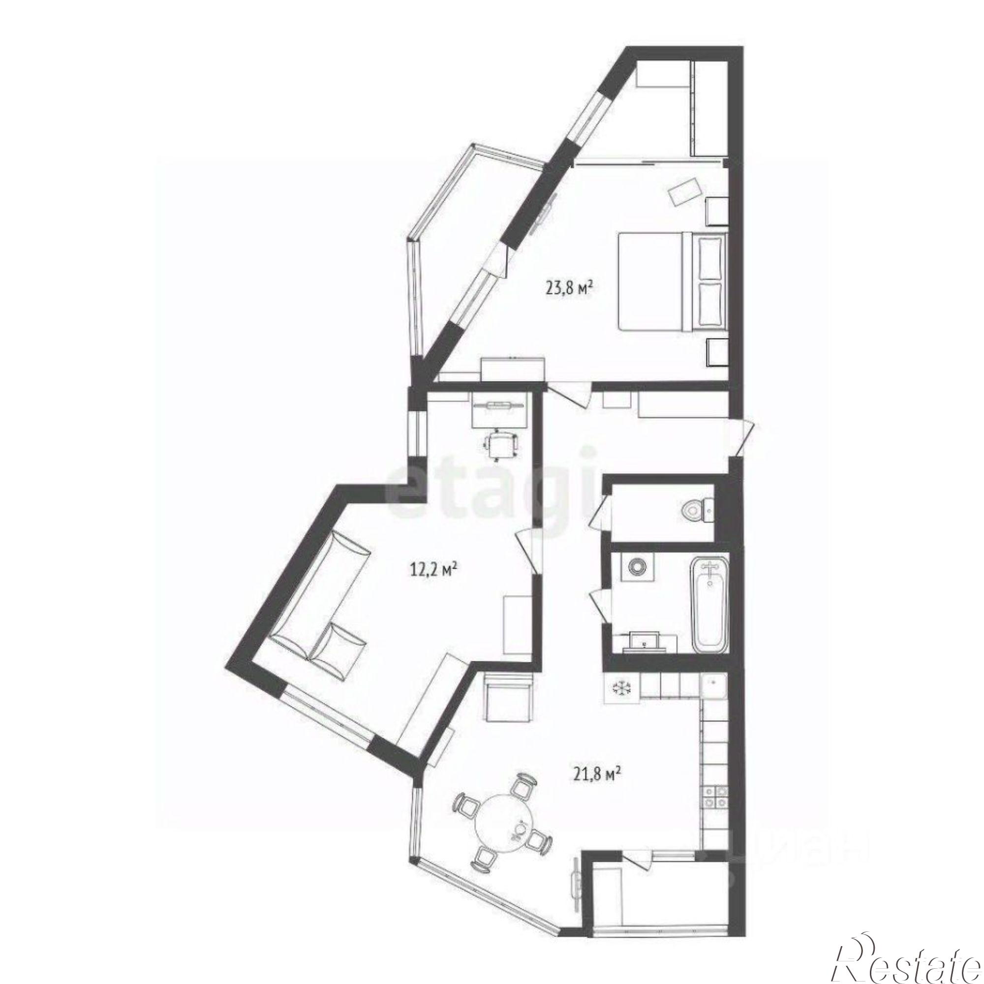 Купить квартиру за 14 500 000 рублей на ул Буденного, 2