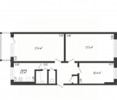 3-комн, 61кв м, этаж 5/5 улица Щорса, 2А