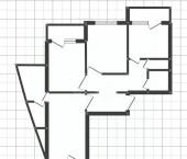 3-комн, 68кв м, этаж 3/10 улица Есенина, 46А