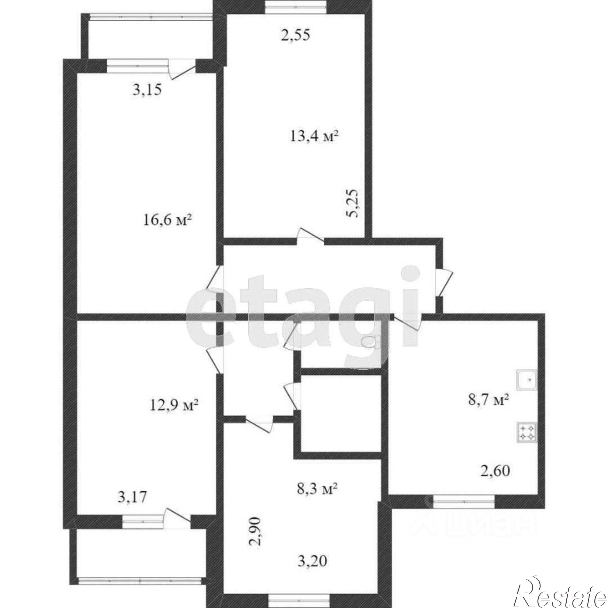 Купить квартиру за 4 600 000 рублей на улица Чапаева, 32