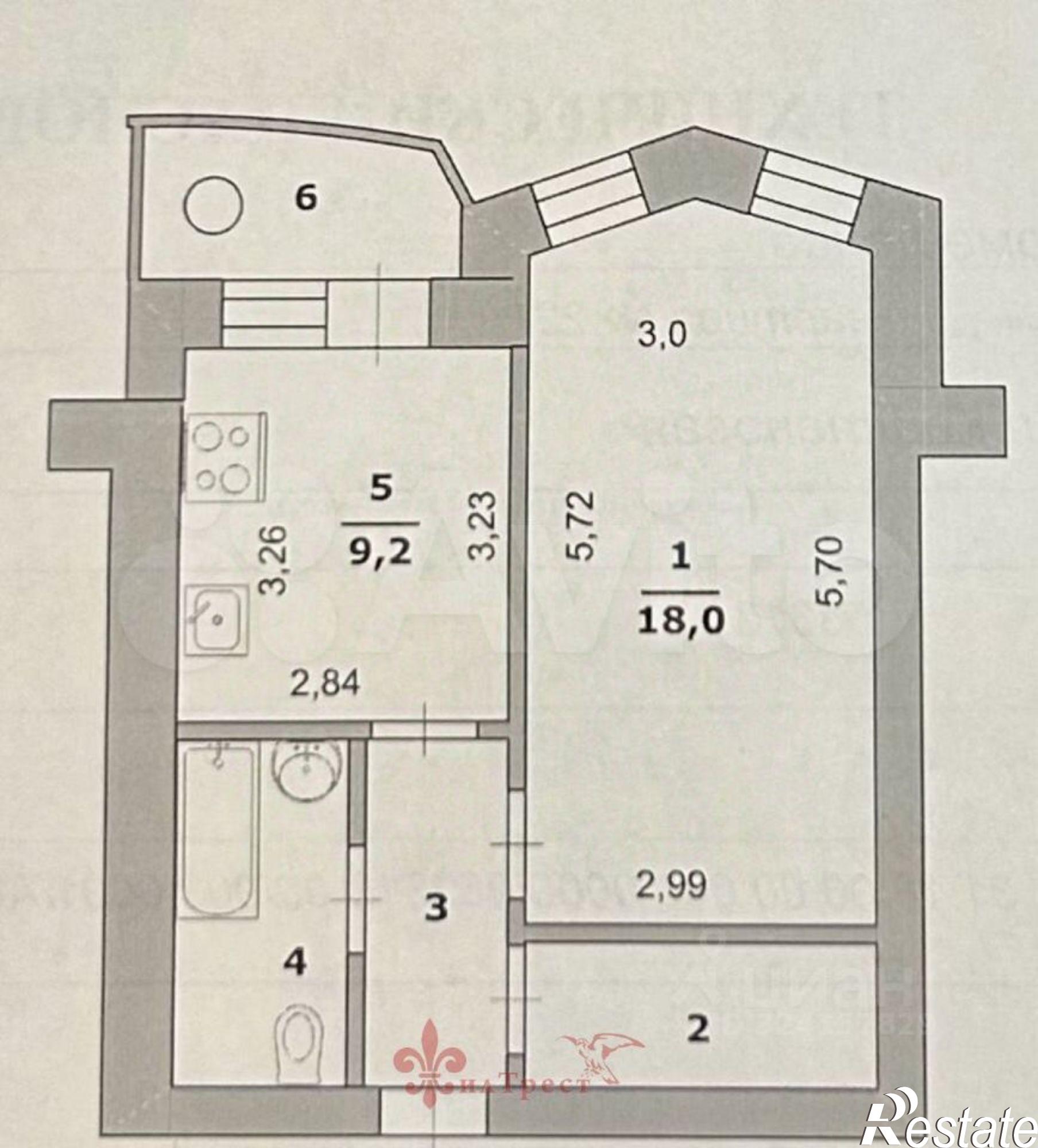 Купить квартиру за 4 350 000 рублей на ул Каштановая, 2