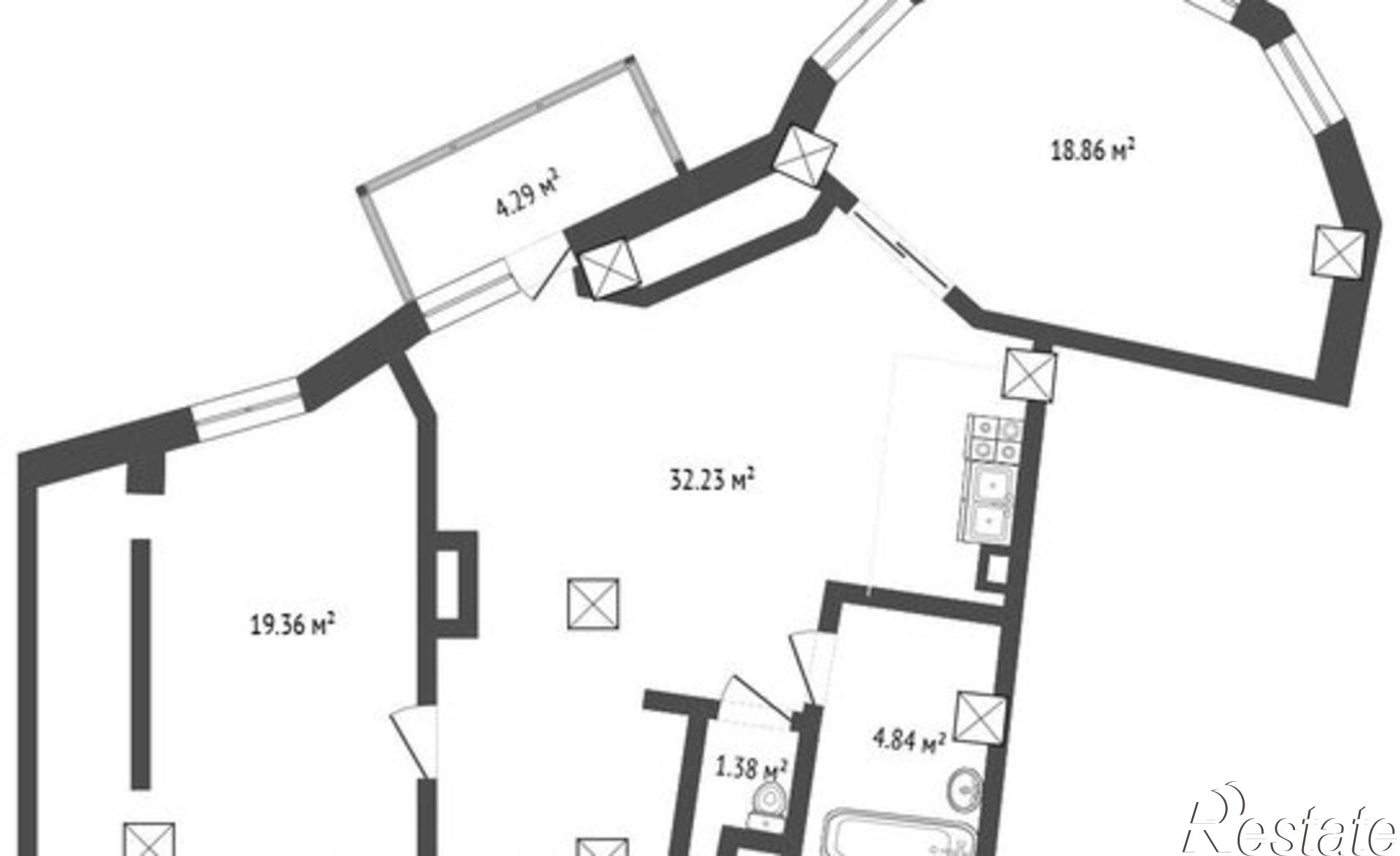 Купить квартиру за 18 200 000 рублей на Харьковская улица, 3