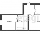 2-комн, 60кв м, этаж 11/15 улица Губкина, 38Б