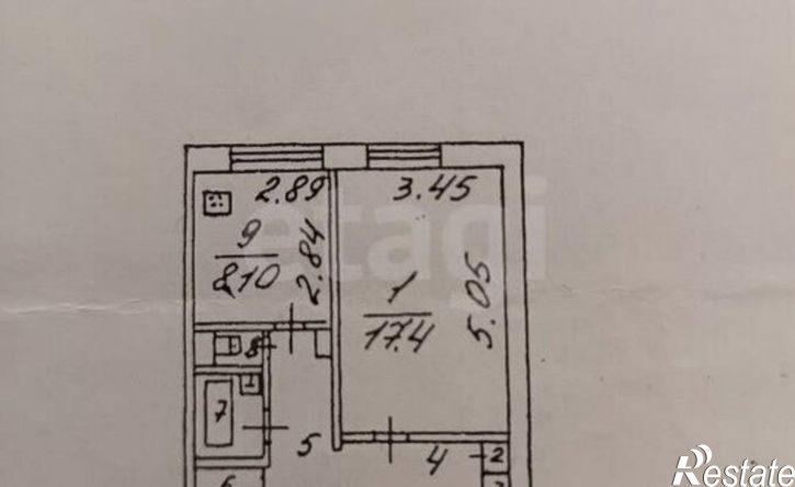 1-комн квартира улица Губкина, 44Б,  д. 44Б