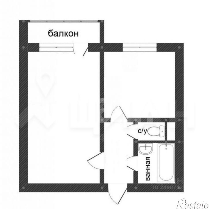 1-комн квартира ул Щорса, 45а,  д. 45а