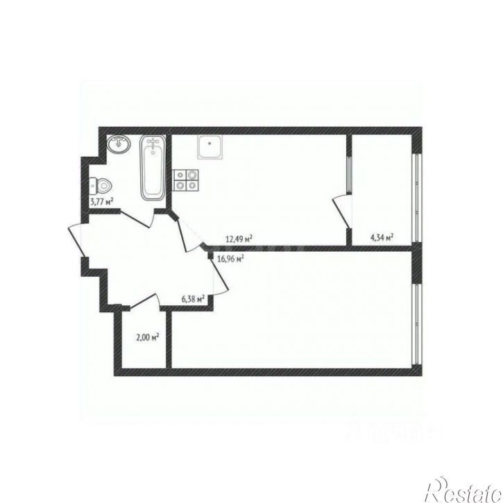 1-комн квартира улица Белгородского Полка, 78,  д. 78