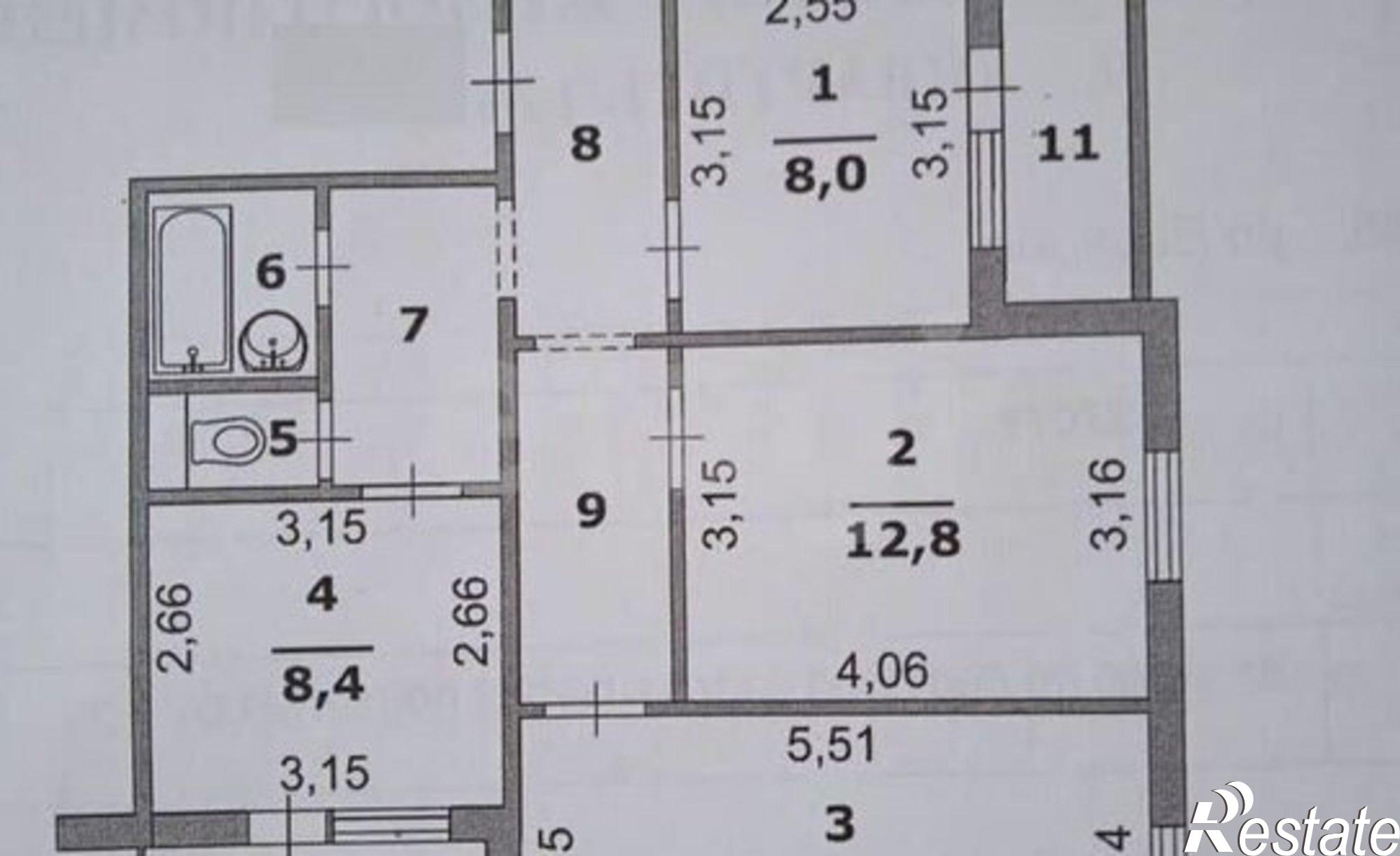 Купить квартиру за 8 500 000 рублей на ул Есенина, 48