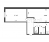 2-комн, 48кв м, этаж 5/5 улица Мокроусова, 7