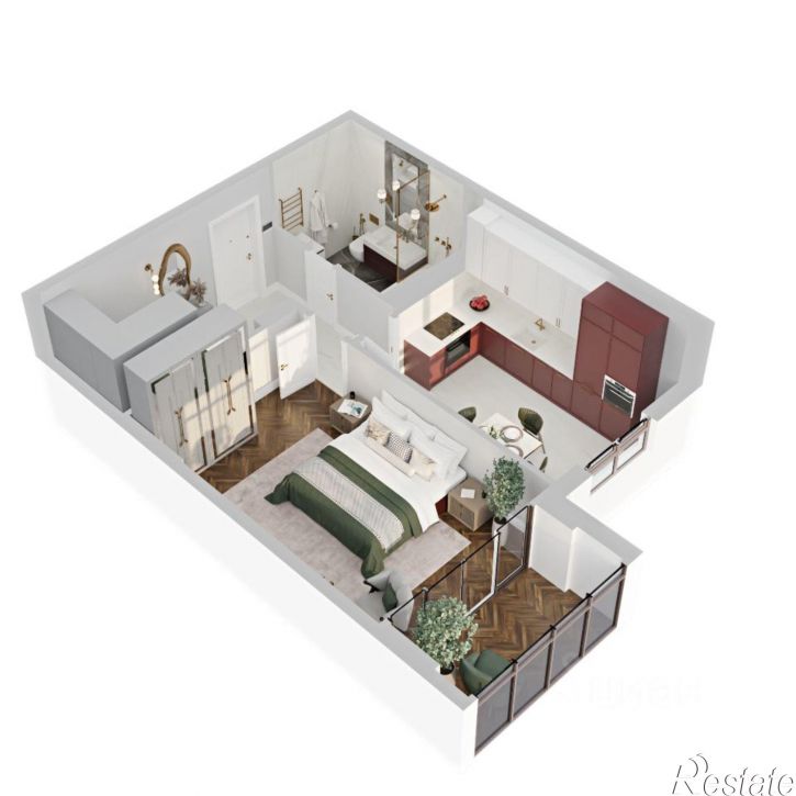 1-комн квартира в новом доме пр-кт Б.Хмельницкого, 56,  д. 56