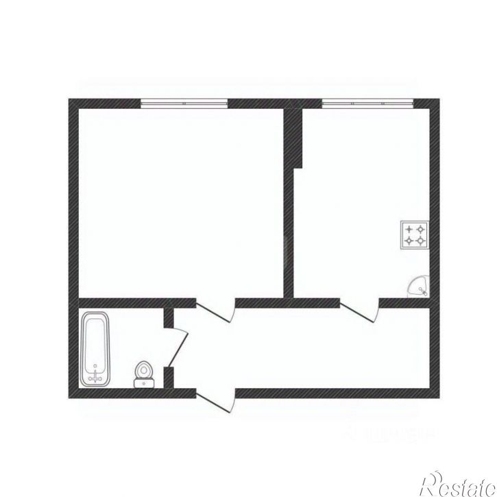 1-комн квартира ул Спортивная, 14,  д. 14