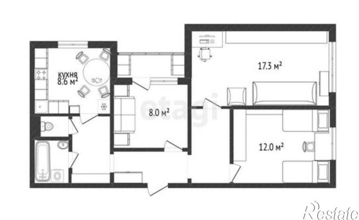 3-комн квартира Вокзальная улица, 28,  д. 28