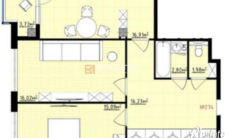 2-комн квартира ул Белгородского полка, 80,  д. 80