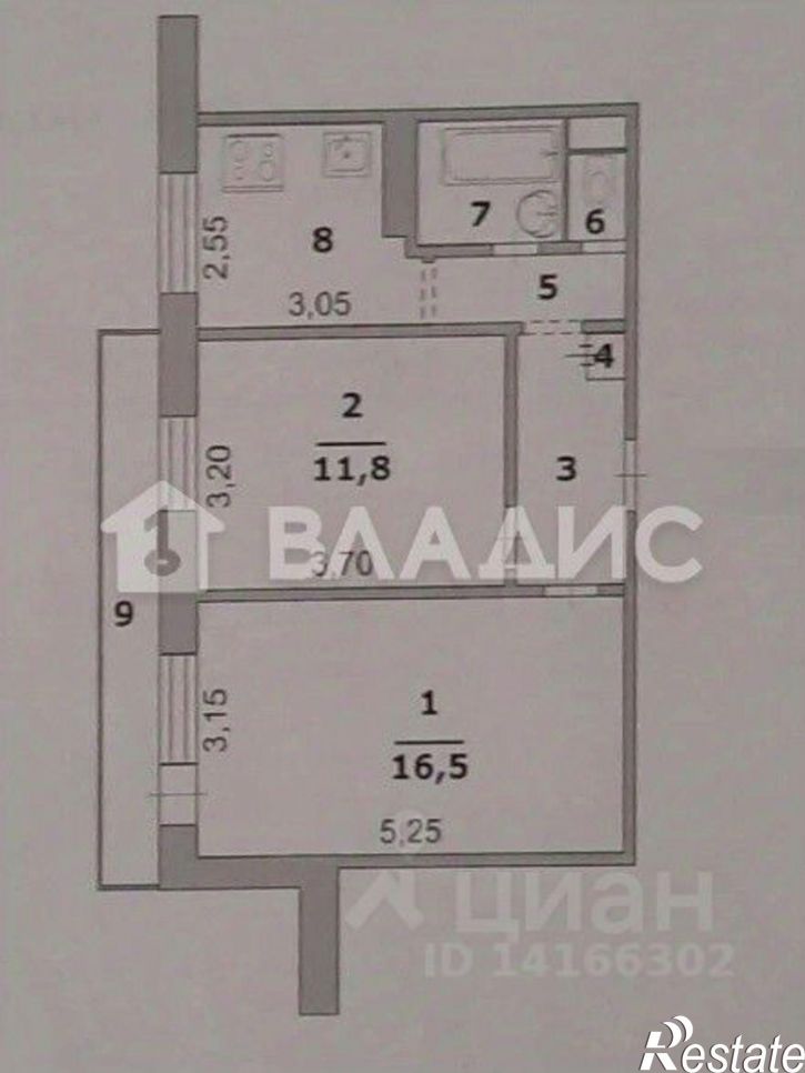 2-комн квартира проспект Ватутина, 15,  д. 15