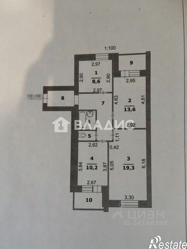 3-комн квартира Почтовая улица, 52В,  д. 52В