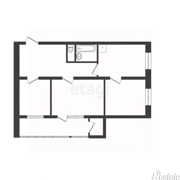 3-комн квартира ул Королева, 35,  д. 35