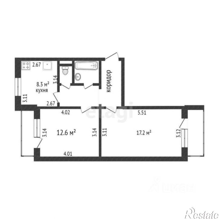 2-комн квартира б-р Строителей, 45а,  д. 45а