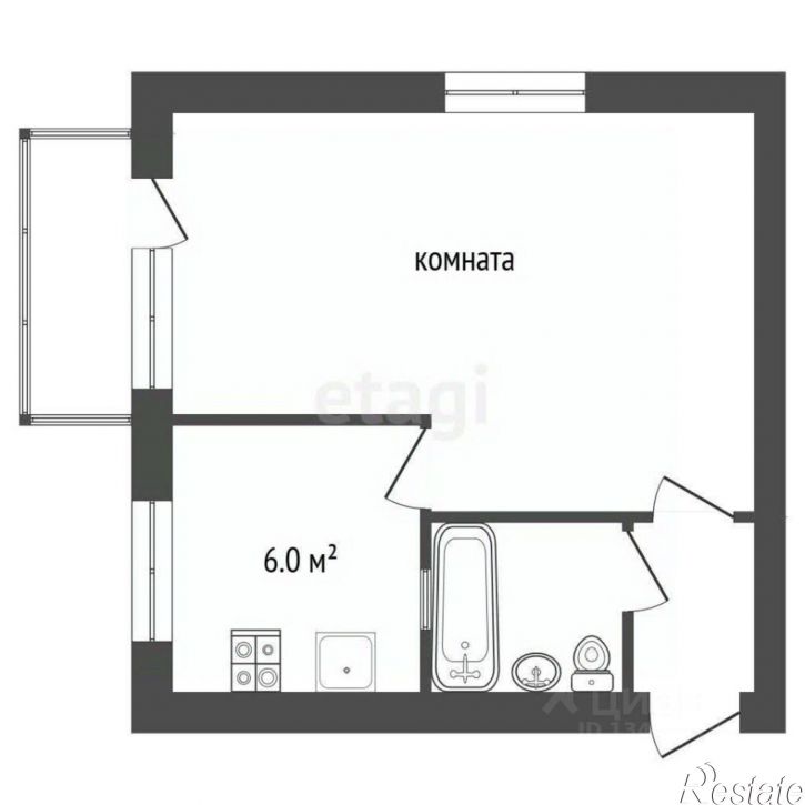 1-комн квартира пр-кт Б.Хмельницкого, 71,  д. 71