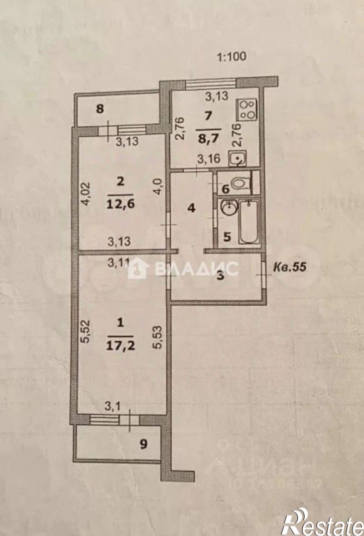 2-комн квартира Урожайная улица, 22,  д. 22