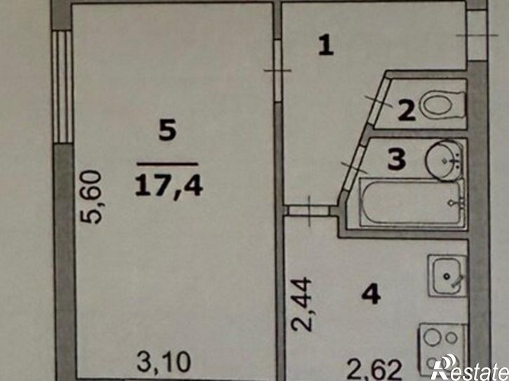 1-комн квартира улица Некрасова, 24,  д. 24
