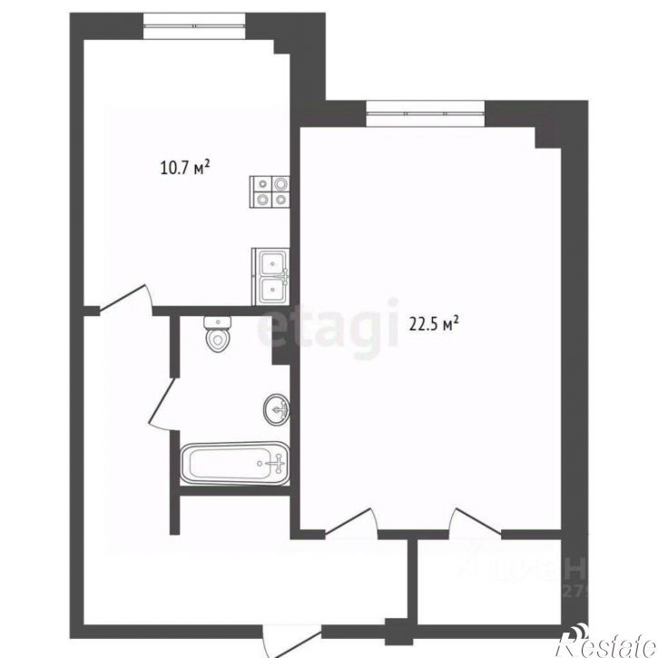 1-комн квартира пр-кт Б.Хмельницкого, 125,  д. 125