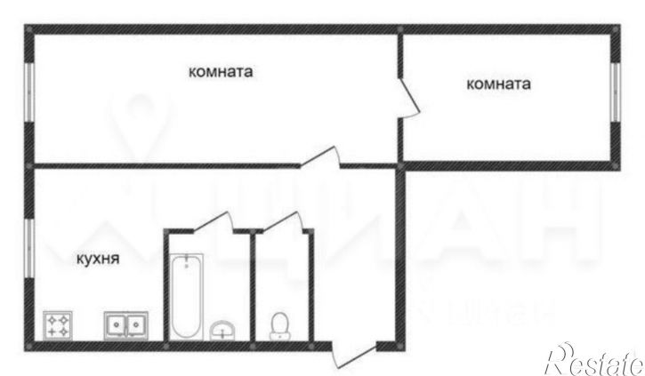 2-комн квартира ул 5 Августа, 18,  д. 18