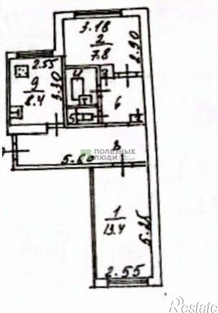 2-комн квартира пр-кт Ватутина, 23,  д. 23